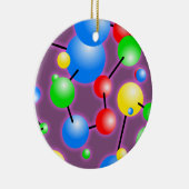 分子の壁紙 セラミックオーナメント (右)