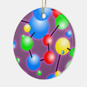 分子の壁紙 セラミックオーナメント (左)