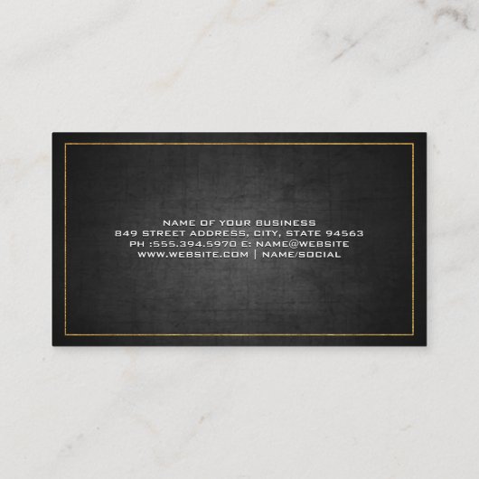 分子アイコン | 科学者の仕事 名刺 (裏面)