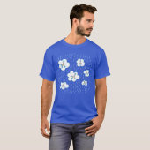 分子パターンオーガニック化学オレンジ Tシャツ (正面フル)