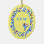 分子パーソナライズされた粒子平和原子 セラミックオーナメント (右)