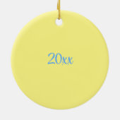 分子パーソナライズされた粒子平和原子 セラミックオーナメント (裏面)