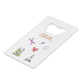 分子工学化学エンジニアリング クレジットカード栓抜き (正面アングル)