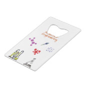 分子工学化学エンジニアリング クレジットカード栓抜き (裏面アングル)