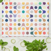 分子構造パターン キッチンタオル (折り畳み)