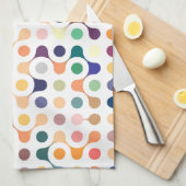 分子構造パターン キッチンタオル (四つ折り)