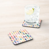 分子構造パターン コースター (右側)