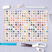 分子構造パターン 薄葉紙 (クラフト)