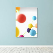 分子構造。 キャンバスプリント (インサイチュ (ウッドフロア))