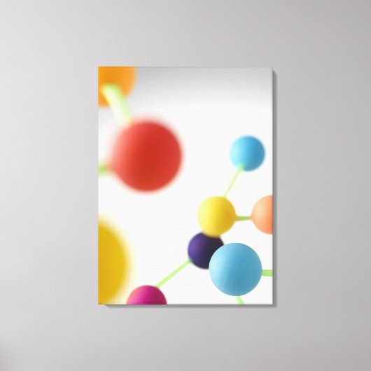 分子構造。 キャンバスプリント (正面)
