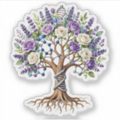 分子生命の木 化学と生物学 花 シール (正面)