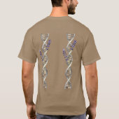 分子生命の木 化学と生物学 花 Tシャツ (裏面)