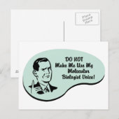 分子生物学者の声 ポストカード (正面/裏面)