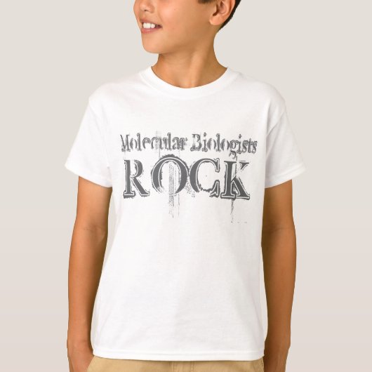 分子生物学者の石 Tシャツ (正面)