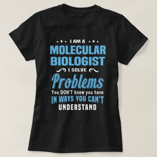 分子生物学者 Tシャツ (デザイン正面)