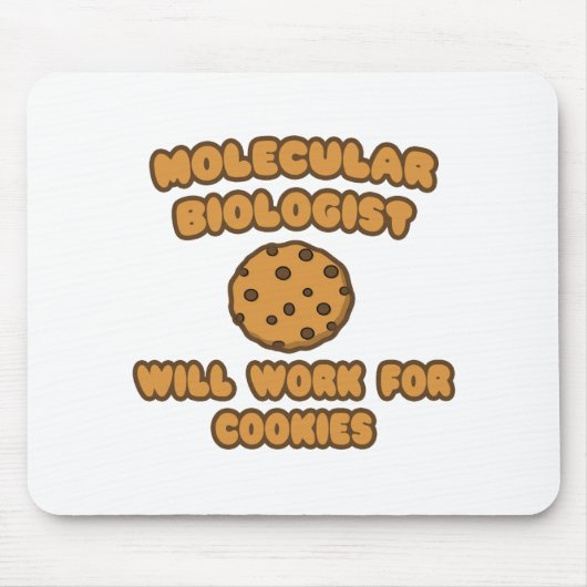 分子生物学者Cookieに対応 マウスパッド (正面)