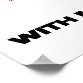 分子生物学（DNA複製）で巻き上げる ポスター (角)