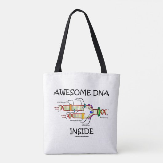 分子素晴らし生物学のユーモアの中のDNA トートバッグ (裏面)