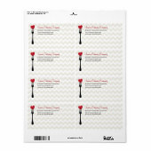 分岐したハートのレストランかケータリングの船積み ラベル (フルシート)