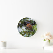 分岐アクリル時計のシャフィンチ ラウンド壁時計 (ホーム)