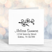 分岐アドレスの開花 セルフインキングスタンプ