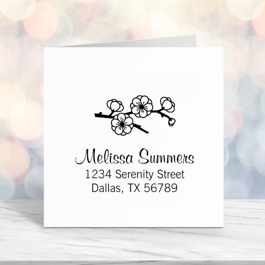 分岐アドレスの開花 セルフインキングスタンプ