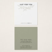 分岐スモダンタッドア自然リング表示カード (正面&裏面)