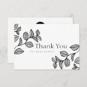 分岐デザインサンキューカード サンキューカード (正面/裏面)