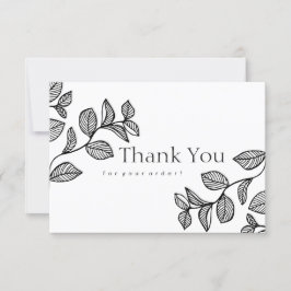 分岐デザインサンキューカード サンキューカード