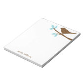 分岐ノートパッド上のパーソナライズされた鳥 ノートパッド (回転)