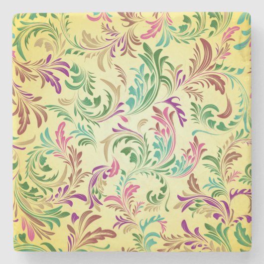 分岐パターンデザイン-444555 ストーンコースター (正面)