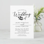 分岐ミニマル結婚式招待状 招待状 (スタンド正面)