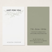 分岐モダンア自然リング表示カード (正面&裏面)