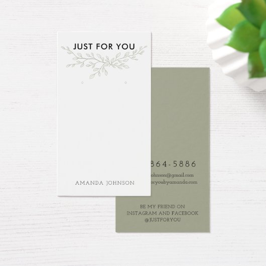 分岐モダンア自然リング表示カード (デスク)