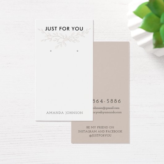 分岐モダンア自然リング表示カード (デスク)