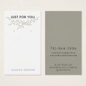 分岐モダンア自然リング表示カード (正面&裏面)