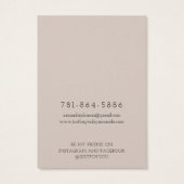 分岐モダンフープ自然イヤリング表示カード (裏面)