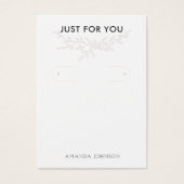 分岐モダンフープ自然イヤリング表示カード (正面)