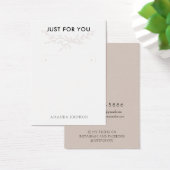 分岐モダンフープ自然イヤリング表示カード (デスク)