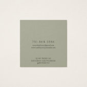 分岐モダン自然リングや輪表示カード (裏面)