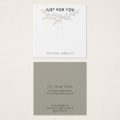 分岐モダン自然リングや輪表示カード (正面&裏面)