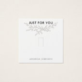 分岐モダン自然リングや輪表示カード (正面)