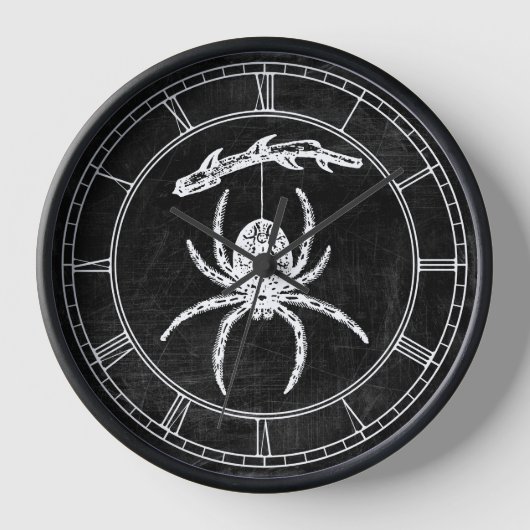 分岐丸時計のゴシックスパイダー 壁時計 (正面)