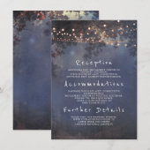 分岐素朴とライトの結婚詳細挿入 エンクロージャーカード (正面/裏面)