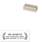 分岐素朴差出人住所スタンプ ラバースタンプ (押印)