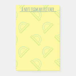 分度器パーソナライズされた算数パターン ポストイット