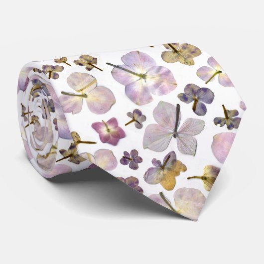 分散させたアジサイ ネクタイ (ロール)