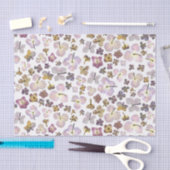 分散させたアジサイ 薄葉紙 (クラフト)