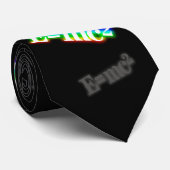 分散させたカラフルで白熱［赤熱］光を放つなE=mc 2%のpipe%黒いギークのギフト ネクタイ (ロール)