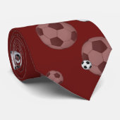分散させたサッカー|のフットボールのスポーツのギフト ネクタイ (ロール)